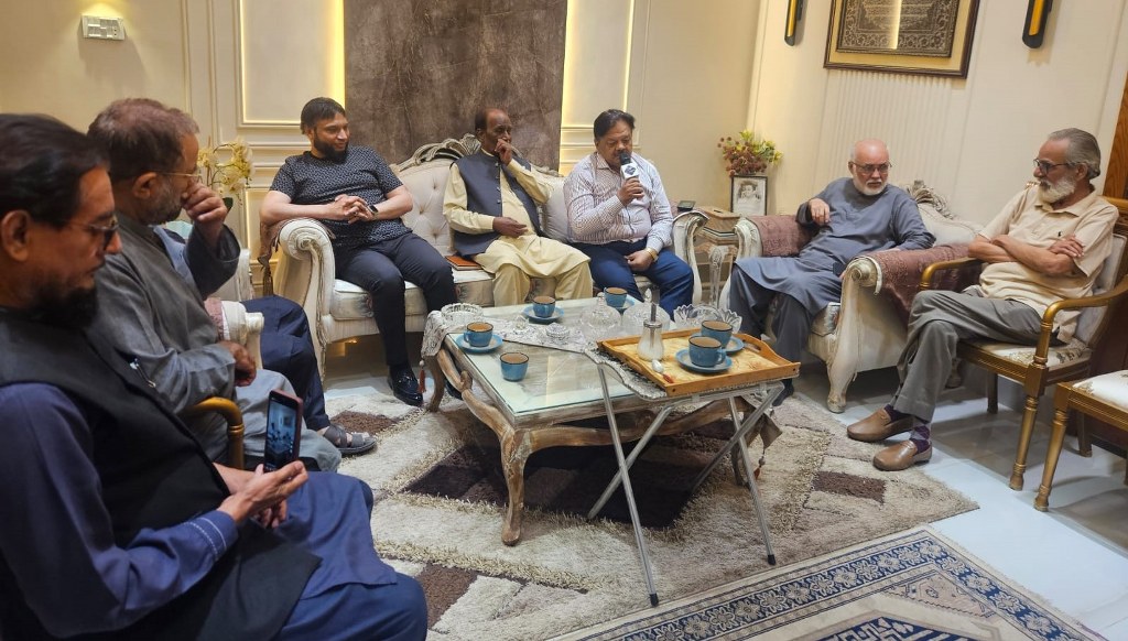 Gathering In honor of Dr. Noor Amrohvi, hosted by Mahmood Ahmed Khan, Chief Organizer Sakinan e Shahar e Quaid