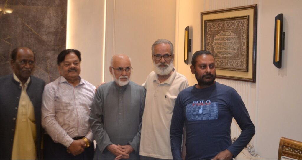 Event in honor of Noor Amrohvi by Mahmood Ahmed Khanb, Sakinan e Shahar e Quaid